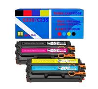 Compatible 006R04383-86 Combo de 4 Cartuchos de tóner de Rendimiento estándar con Chips. Aproximadamente 1500 páginas x4. Kit económico para impresoras Xerox C230 y C235