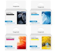 Compatible 53605 Cartucho de tinta de repuesto para Primera 53601 53602 53603 53604 Cartuchos de tinta para Primera Bravo 4100 Disc Publisher Impresoras, 4 paquetes (negro cian magenta amarillo)