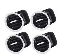 Compatible avec Rejilla Ventilacion Para Opel ADAM Para CORSA D MK3 Para Vauxhall 13417363 2201099 Negro/cromo A/C Cubierta Ventilación Aire Rejilla Salida Se Adapta(4 pcs Black sliver)