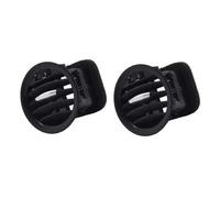 Compatible avec Rejilla Ventilacion Para Opel ADAM Para CORSA D MK3 Para Vauxhall 13417363 2201099 Negro/cromo A/C Cubierta Ventilación Aire Rejilla Salida Se Adapta(2 pcs Black 1)
