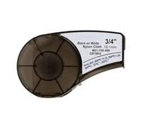 Compatible brady bmp21 negro / blanco etiquetas de nylon m21-750-499-tb 750 etiquetas