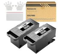 Compatible C9345 Caja de Mantenimiento de Tinta C12C934591 para ET-5800 ET-5850 ET-5880 ET-16600 ET-16650 ET-16680 L15150 L15160 L15158 L15168 WF-7820 WF-7830 WF-7840 ST-C8000 Impresora (2-Packs)