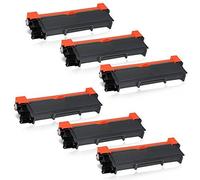 compatible Cartucho de tóner para Brother tn-2320 tn-2310 TN de 660 Negro & # x2022; HL de l DCP-L mfc-l 2300 2700 2340 2360 2365 2500 2520 2540 2720 2740 2320 2360 2380 2740 Series DW D DN & # x2022; sustituye a Cartuchos de impresora 6x Brother TN2320 / TN2310 / TN660 (Economic)