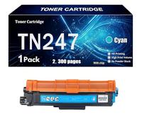 Compatible Cartucho de tóner para Brother TN247 HL-L3210CW con Chip | Reemplazo para Brother L3230CDW L3270CDW DCP-L3510CDW / L3550CDW MFC-L3710CW /L3730CDN / L3750CDW / L3770CDW,Cyan