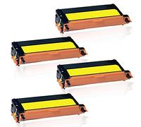 compatible Cartucho de tóner para Epson AcuLaser C2800 C2800DN C2800DTN C2800 N & # x2022; c13so51161, c13so51160, c13so51159, c13so51158 & # x2022; Epson Aculaser C3800 C3800DN C3800DTN C3800 N & # x2022; c13so51127, c13so51126, c13so51125, c13so51124 & # x2022; negro 8000 páginas, color 6000 páginas por cada & # x2022; A4 500 universal hojas de papel color blanco & # x2022; Black cian Magenta Yellow XXL Yellow / Gelb 4x ( Epson C3800 )
