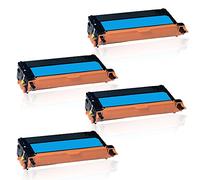 compatible Cartucho de tóner para Epson AcuLaser C2800 C2800DN C2800DTN C2800 N & # x2022; c13so51161, c13so51160, c13so51159, c13so51158 & # x2022; Epson Aculaser C3800 C3800DN C3800DTN C3800 N & # x2022; c13so51127, c13so51126, c13so51125, c13so51124 & # x2022; negro 8000 páginas, color 6000 páginas por cada & # x2022; A4 500 universal hojas de papel color blanco & # x2022; Black cian Magenta Yellow XXL Cyan / Blau 4x ( Epson C3800 )
