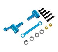 Compatible con 1/14 14209 14210 H14bm Accesorios de Piezas de actualización RC Accesorios de Accesorios de Metal Conjunto de dirección con cojinetes(Bule)