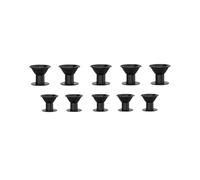 Compatible con 10 Uds. Rizadores de pelo sin calor, rodillos, rizos suaves, varillas rizadoras for dormir, formadores ondas, herramientas estilismo(10pcs black(5S 5L))