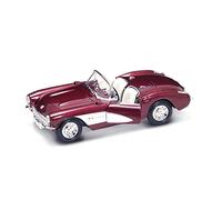 Compatible con 1957 Chevrolet Corvette Azul Metalizado 1:24 Lucky Diecast 24201