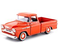 Compatible con 1958 Chevrolet Apache Fleetline Pickup Naranja 1:24 Motor MAX 79311