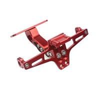 Compatible con 250r 300 400 650 1000 Z400 Z650 Z800 Z900 Z1000 SX ZX6R ZX9R ZX12R ER6N/F Soporte de matrícula Trasera(Red)