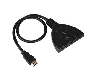 Compatible con 3D1080: conmutador manual para dispositivos 3In1Out, Full HD 1080p con motor HDCP, Plug and Play garantiza una configuración rápida,