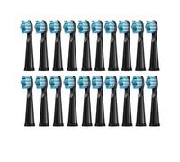 Compatible con 40 cabezales de cepillo dientes P11/TB-5/HP126A/FW-507/508/515/551/917/959/2011/D1/D3/D7/D8(40 PCS Black)