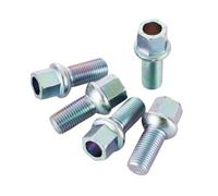 Compatible Con 5 Uds., Pernos De Rueda De Coche, Tornillos para Cubo Longitud Rosca 27mm Hexagonal 17mm M14x1,5 Pernos Rueda(Zinc)