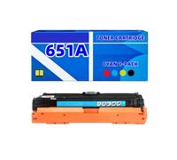 Compatible con 651A Cartucho de Tóner Cian CE341A, 16.000 Páginas con Chip para HP LaserJet Enterprise 700 Color MFP M775 M775dn M775f M775z M775z+