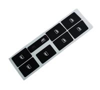 Compatible Con A4 2004 2005 2006 2007 2008 Pegatinas Para Ventanas Calcomanías Para Reparar Botón Desgastado Interruptor Botón Coche Pegatina Universal Botón Reemplazo N