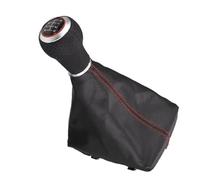 Compatible con A4 S4 8K A5 8T Q5 8R para S-Line 2007 2008 2009 2010 2011 2012 2013 2014 2015 Adaptador De Palanca De Cambios Manual De 6 Velocidades para Coche Cambio Palanca Perilla(Red)