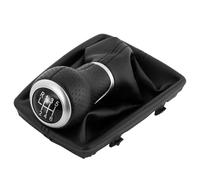 Compatible Con A4 S4 B8 8K A5 8T Q5 8R 2007-2015 Pomo de palanca de cambios manual de 6 velocidades con funda de PU Palanca Cambios Mejorada