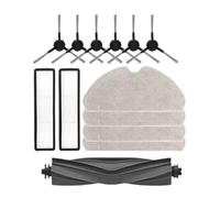 Compatible con Accesorios de aspiradora Robot Dreame D9 MAX Gen2, Piezas Repuesto: Cepillo Lateral Goma, Principal, paño fregona y Filtro HEPA S