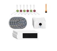 Compatible con accesorios for aspiradoras ECOVACS Deebot T20 omni / T20 Max / T20 Pro, cepillo lateral principal, paño de fregado, filtro HEPA, bolsa for polvo, piezas(WHITE)