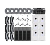 Compatible con accesorios for aspiradoras robot Ecovacs Deebot X2 Omni/ X2 Pro, bolsa for polvo, filtro HEPA, cepillo principal, soporte for mopa, piezas for cubo de basura(Black)