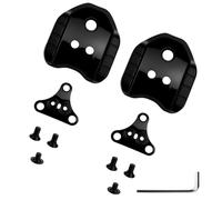 Compatible con adaptador de placa Shimano SPD - SM-SH41 para bicicleta de carretera, MTB, pedales de 3 orificios, adaptador de pedales, convertidor de tacos, color negro