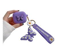 Compatible con AirPods 3rd 2021 Generación Funda Mariposa, Linda 3D Cute Dibujos Animados Silicona Funda Protectora Niños Adolescentes Niñas Mujeres para AirPods 3 Case Cover Mariposa - Lila