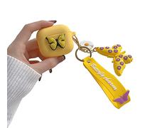 Compatible con AirPods 3rd 2021 Generación Funda Mariposa, Linda 3D Cute Dibujos Animados Silicona Funda Protectora Niños Adolescentes Niñas Mujeres para AirPods 3 Case Cover Mariposa - Amarillo