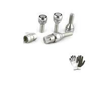 Compatible con Alfa Romeo Alfa 159, Alfa Brera 01/2005 in POI (B63/D) Juego DE Tornillos DE Tornillos ANTIRROBO para NEUMÁTICOS DE Coche Juego DE Llantas DE ALEACIÓN 4 Pins
