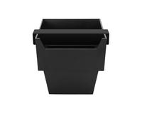 Compatible con AliKisscafe Coffee Knock Box Grind Ground Container Dump Waste Bin Bar Cafe 51 mm 54 58 mm Barista Tool Accesorio de la máquina de espresso(1.5L Black)