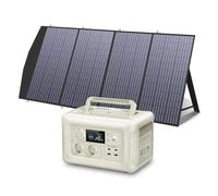 Compatible con ALLPOWERS, Kit De Panel Solar De 100 W, 140 W Y 200 W, Cargador Solar Portátil con Estación De Energía Portátil, Generador De Batería LiFePO4 De 600 W Y UPS.(R600 with 200W,US)