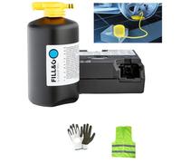 Compatible con Alpine A110 Kit LÍQUIDO SELLADOR para INFLAR Y Reparar 620ML para Coche,SUV,Todoterreno,Furgoneta,Moto AUTOMÁTICA con COMPRESOR DE Bomba DE Aire ELÉCTRICA