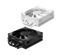 Compatible Con AM5 Compatible Con AM4 FM1 FM2 LGA1700 1200 115X, TEUCER 37 Mm De Altura 4 Tubos De Calor ITX Enfriador De CPU 12 V 4 Pines PWM Ventilador De Rodamiento Hidráulico(BK)