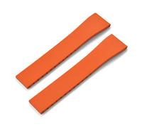 Compatible con anchos de asas que van desde 16 mm hasta 22 . La correa liberación rápida caucho fluorado está disponible en varios tamaños y viene un cierre mariposa(Orange No Buckle,20mmx16mm)