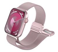 Compatible con Apple Watch Band de 38 mm, 40 mm, 41 mm, 42 mm, 44 mm, 45 mm, 49 mm, correa de acero inoxidable con cierre magnético para iWatch Series 9, Ultra 2, SE, Ultra 8, 7, 6, 5, 4, 3, 2, 13,