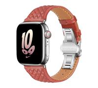 Compatible con Apple Watch Correa 49 mm 45 mm 44 mm 42 mm 41 mm 40 mm 38 mm Cuero Genuino Hebilla Mariposa Correa de Repuesto para iWatch Ultra 1 2 Serie 9 8 7 6 5 SE 4 3 2 1