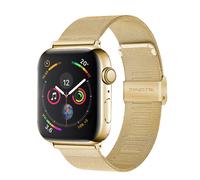 Compatible con Apple Watch Correa de 38-40 mm / 42-44 mm, hebilla de bucle de acero inoxidable Correa de metal Correa de repuesto compatible
