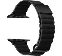 Compatible con Apple Watch, correa de cuero vegano de 38 mm, 40 mm, 41 mm, 42 mm, 44 mm, 45 mm y 49 mm, correa de bucle para iWatch para hombres y