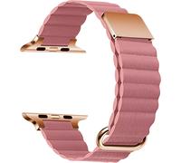 Compatible con Apple Watch, correa de cuero vegano de 38 mm, 40 mm, 41 mm, 42 mm, 44 mm, 45 mm y 49 mm, correa de bucle para iWatch para hombres y