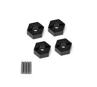 Compatible con ARRMA 3S para SENTON para VORTEKS para Typhon para Rock para Granite 1/10 RC Piezas De Coche 4 Uds Adaptador De para Cubo Hexagonal De Rueda Metal De 14mm Piezas Accesorio RC(Black)