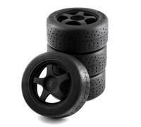 Compatible con Arrma para Infraction para Felony para Limitless 1/7 RC Piezas De Actualización De Coche 4 Uds. Neumático De 5 Radios 100X42mm Rueda Hexagonal De 17Mm RC Ruedas Llantas