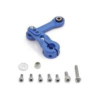 Compatible Con ARRMA Para INFRACTION Para MOJAVE Para KRATON Para TYPHON Para OUTCAST 1/7 1/8 RC Piezas De Coche Varilla De Enlace De Brazo Servo De Metal De 25 Dientes Accesorios coches RC(Blue)