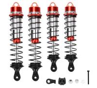 Compatible con Arrma para Outcast para Notorious 1/7 1/8 RC Accesorios De Piezas De Actualización del Coche 4 Piezas Amortiguador Amortiguadores RC(Red)