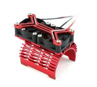 Compatible Con Arrma Para Traxxas 1/7 1/8 Rc Actualización Coche Accesorios De Modificación Piezas Disipador Térmico Para Motor Ventilador De Refrigeración Dual 40-42mm Accesorios coches RC(Red)