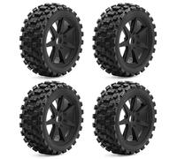 Compatible con ARRMA para Typhon para TRAXXAS para Jato para FEI para Shen para KYOSHO MP10 para HSP Neumáticos Todoterreno para Coches RC 1/8 con Hexágono De 17 Mm Neumáticos Coche RC
