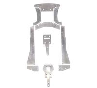 Compatible con ARRMA por Delito Grave Infracción Piezas Coche Control Remoto Ilimitado 1/7 Metal para Protección Chasis Placa Deslizante Parachoques Delantero Maquetas