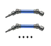 Compatible con Arrma Typhon 3s Parts Drive Shaft Set Arrma Mega550 Vorteks Senton Granite Old Big Rock Upgrades Dark Blue Parts 2pcs Slider Front Drive Shaft Set