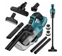 Compatible con aspiradora inalámbrica de Mano con batería Makita de 18 V, con 6 Tubos + 2 filtros (no Incluye batería)