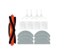 Compatible con aspiradora Xiaomi S20 / D106 E12 E10 B112 Accesorios de repuesto Cepillo lateral principal Mopa Paño Filtro Piezas(Dark Grey)