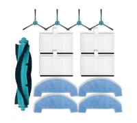 Compatible con aspiradoras Proscenic Q8/Q8max, Mova E10, Ultenic D10 y Ultenic T10 Lite. Piezas: cepillo lateral principal, filtro HEPA, paño de fregona.